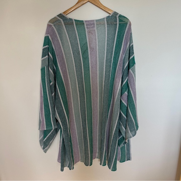 Sundress Metallic Rainbow Coverup Blue Purple One Size NWT - Picture 5 of 5